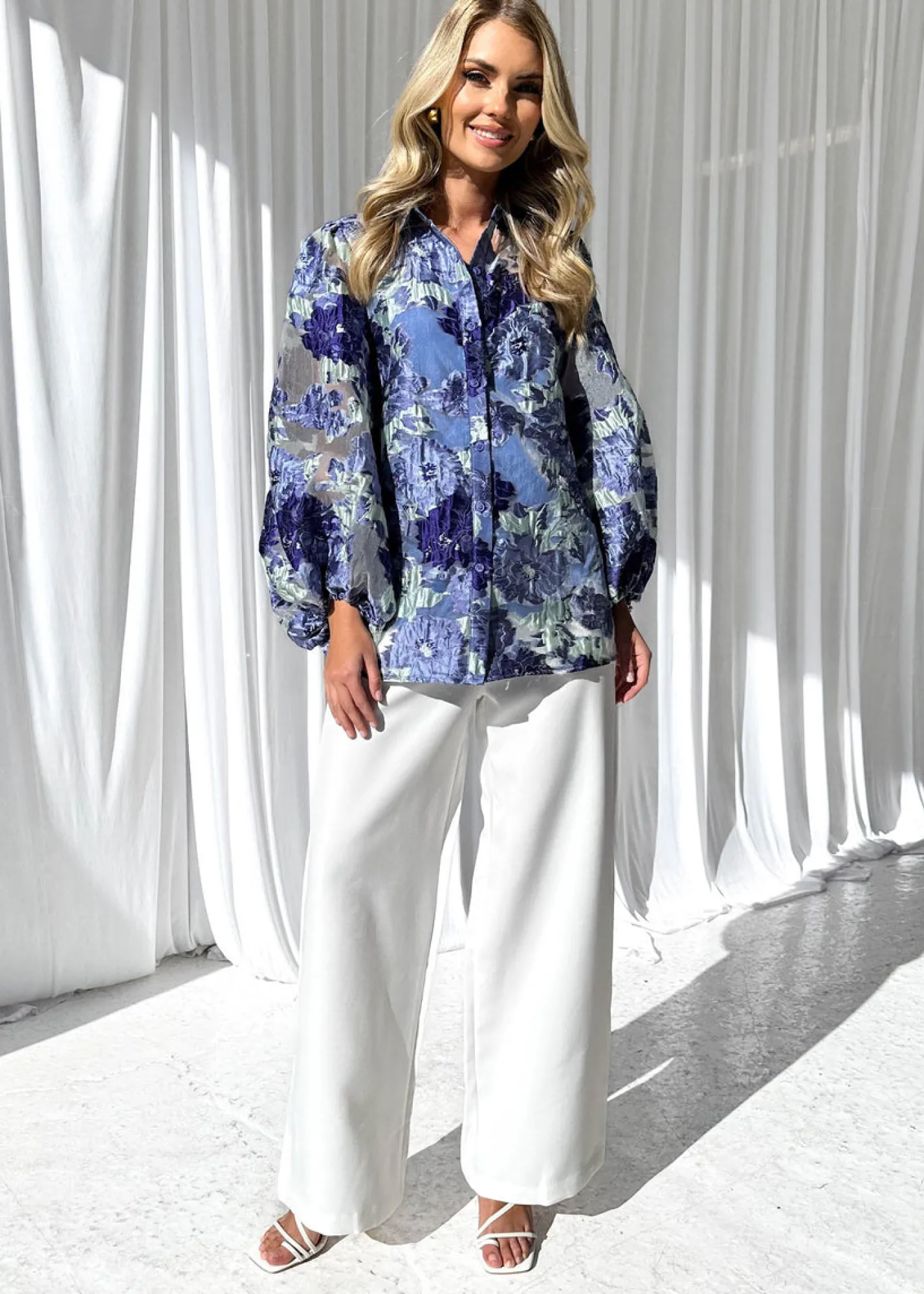 Women Gingham & Heels Blouses>Luisia Blouse