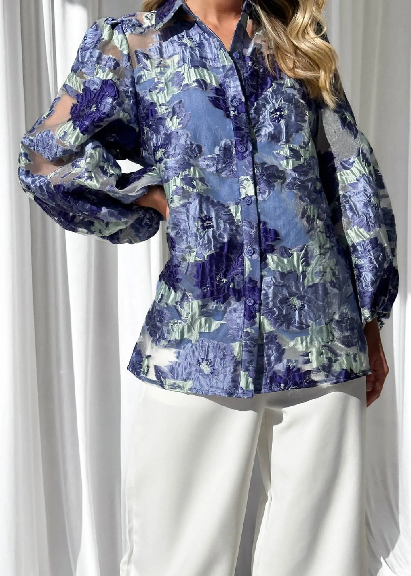 Women Gingham & Heels Blouses>Luisia Blouse
