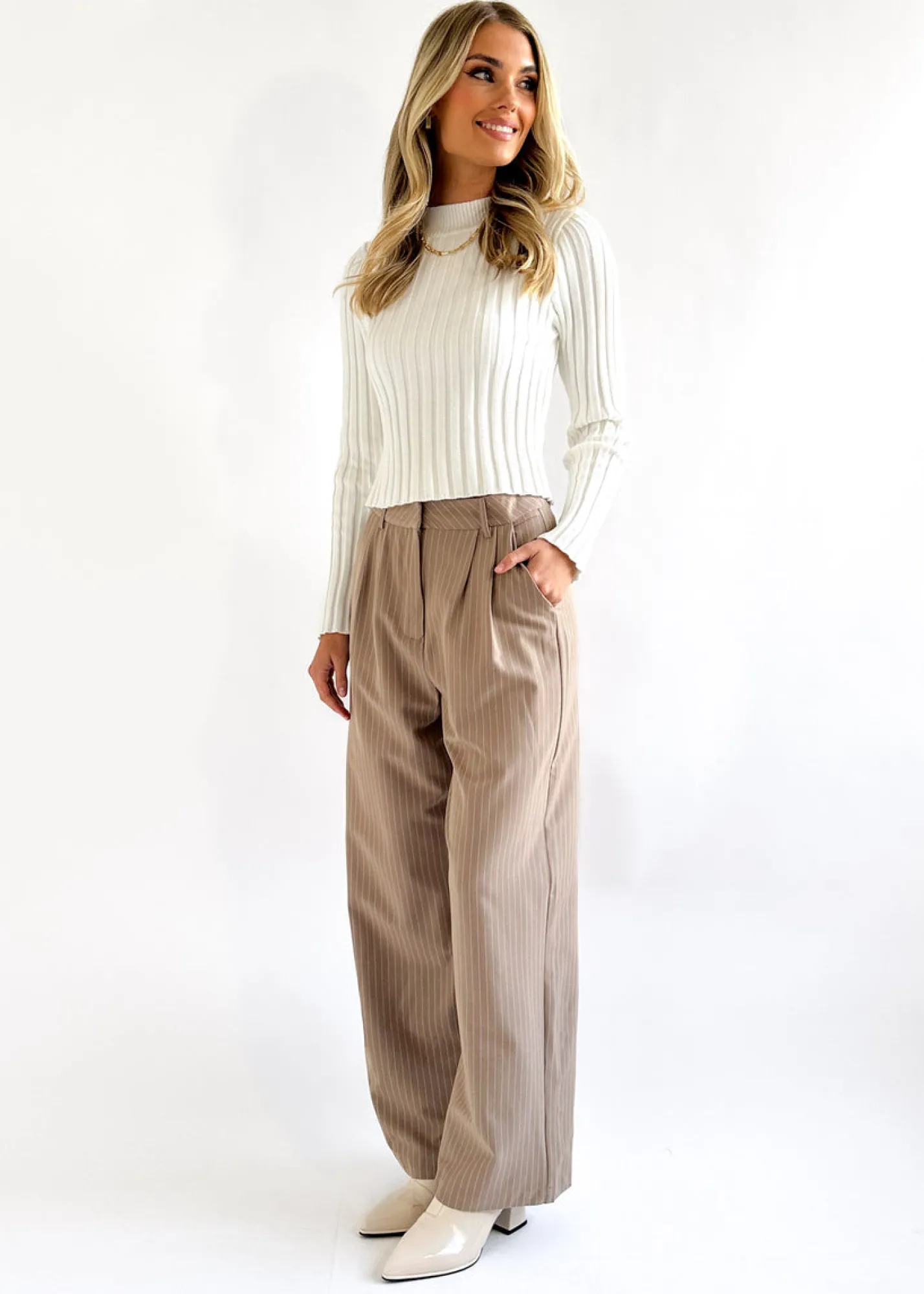 Women Gingham & Heels Basic Tops>Lulana Knit Top