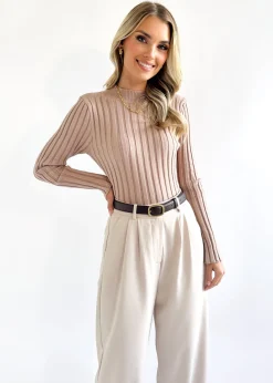 Women Gingham & Heels Basic Tops>Lulana Knit Top