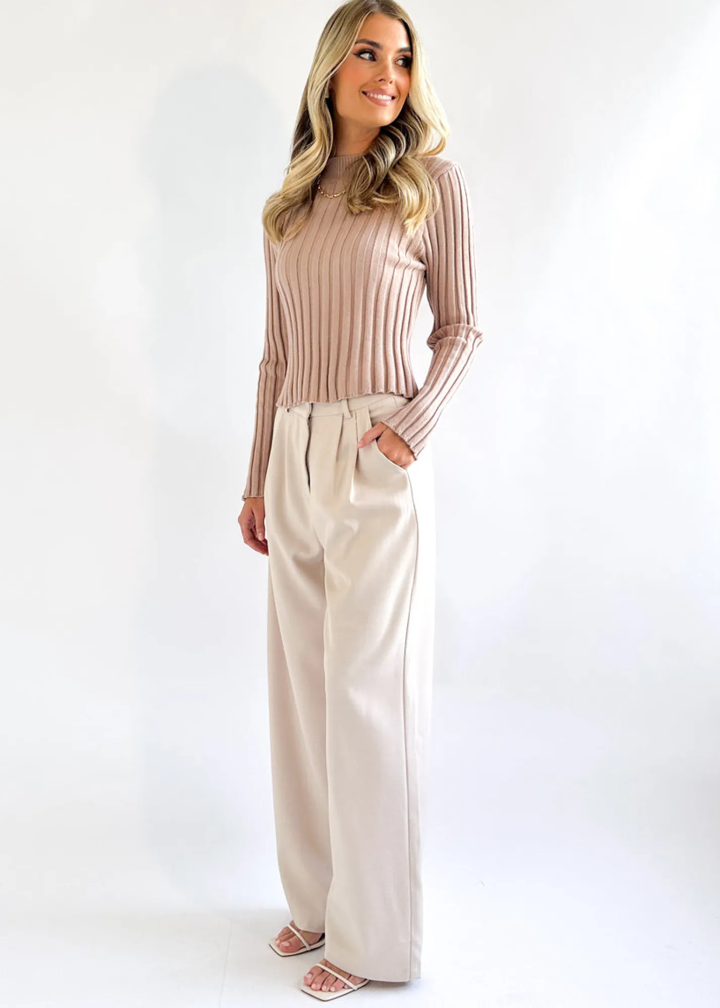 Women Gingham & Heels Basic Tops>Lulana Knit Top