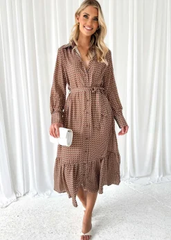 Women Gingham & Heels Midi>Lumielle Midi Dress