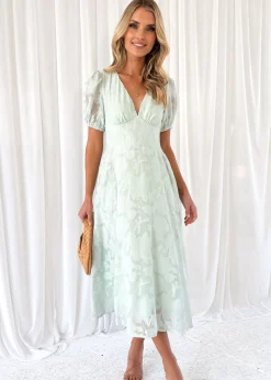Women Gingham & Heels Midi>Mabbel Midi Dress