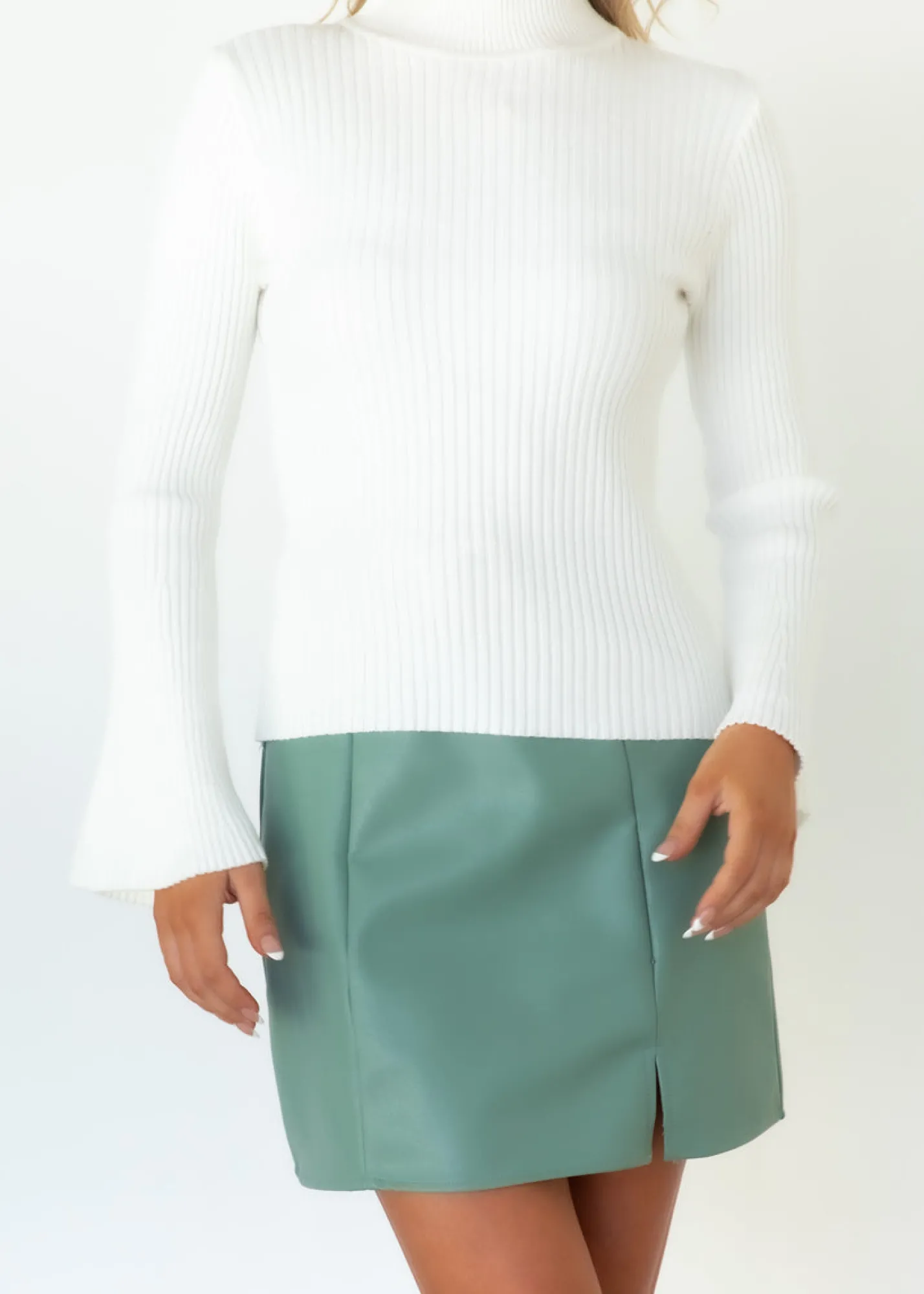 Women Gingham & Heels Skirts>Mabelle Pu Skirt