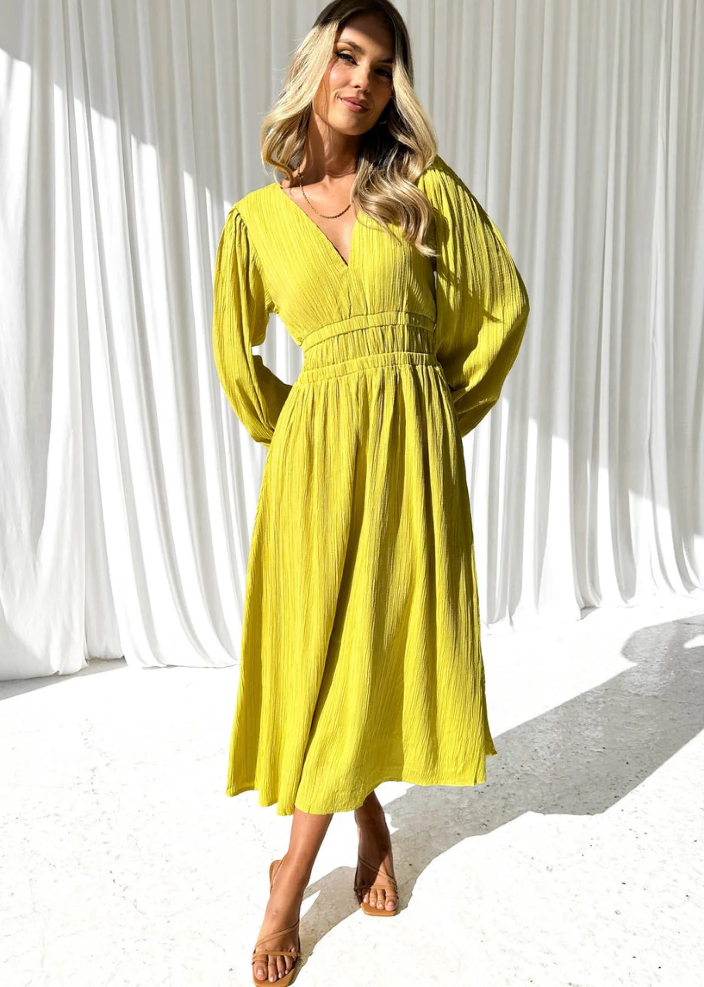 Women Gingham & Heels Maxi>Mailia Maxi Dress