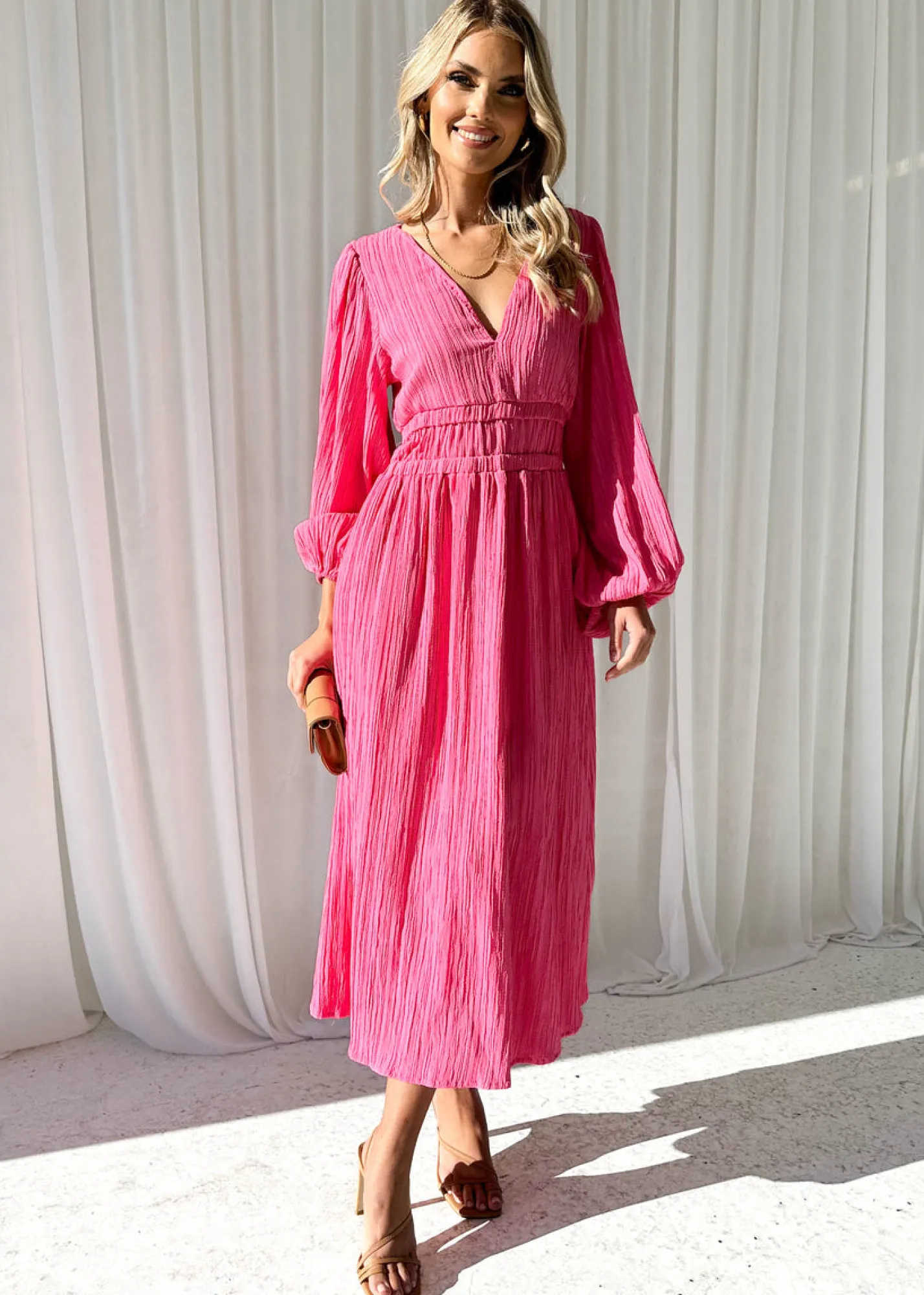 Women Gingham & Heels Maxi>Mailia Maxi Dress