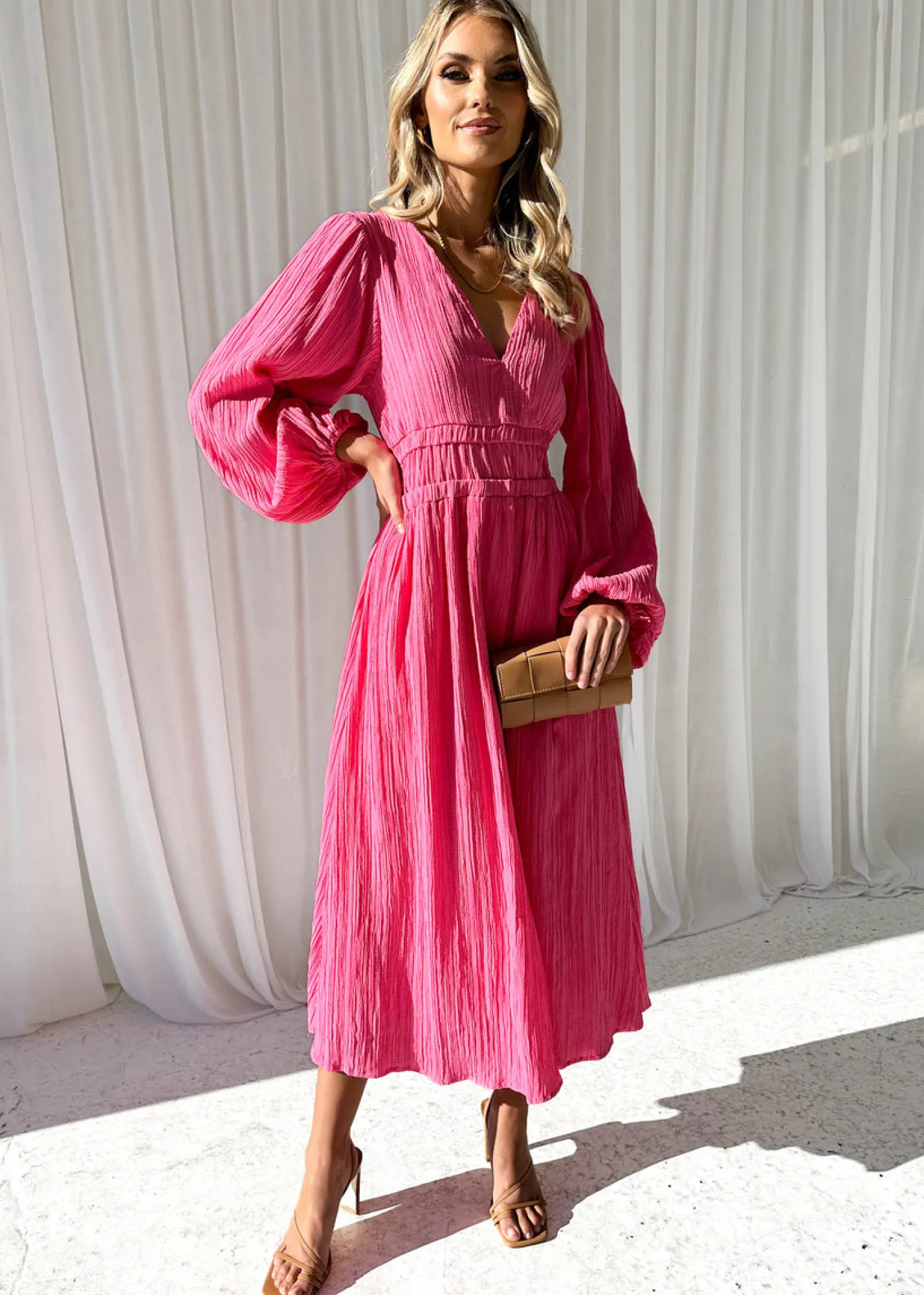 Women Gingham & Heels Maxi>Mailia Maxi Dress