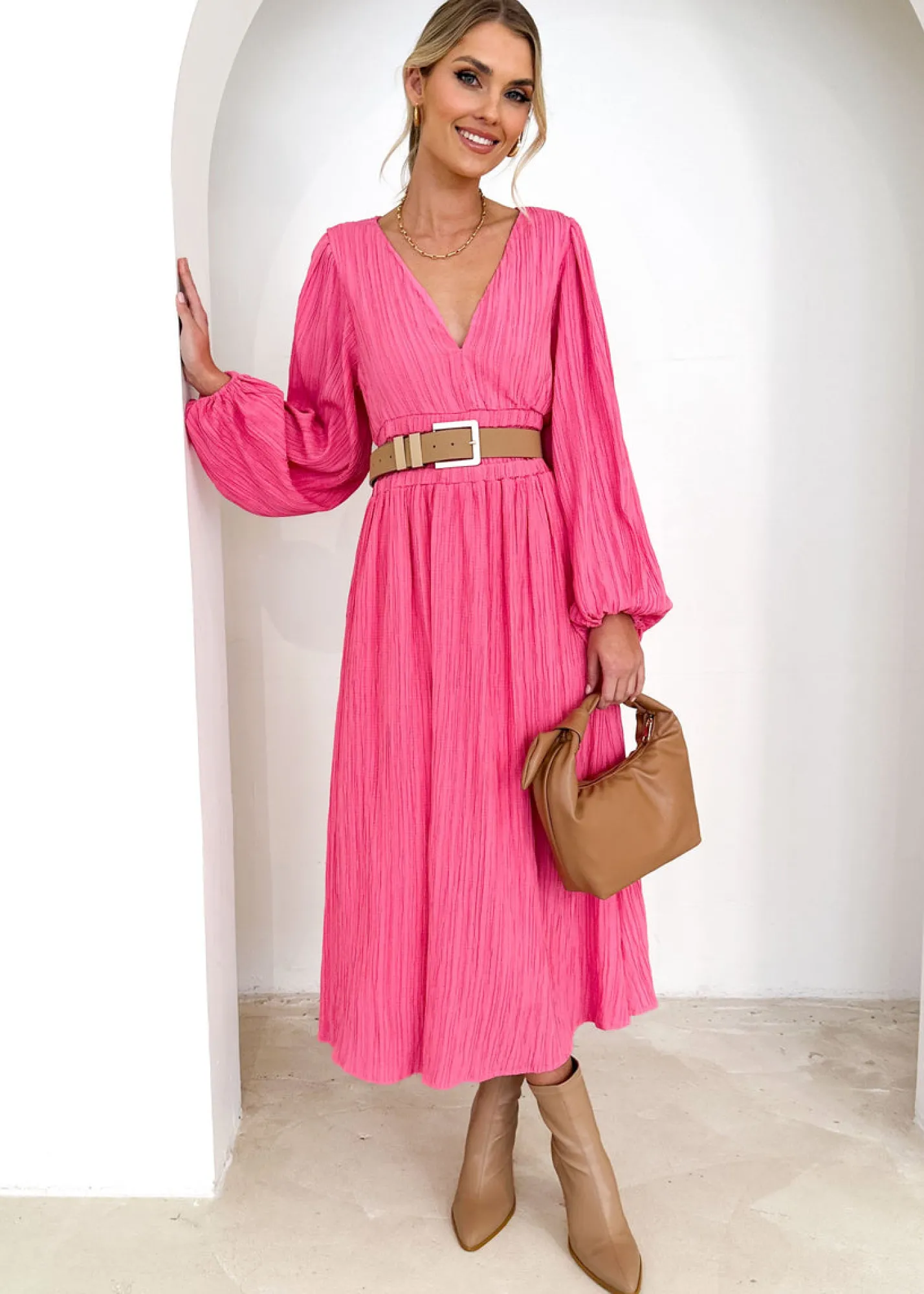 Women Gingham & Heels Maxi>Mailia Maxi Dress