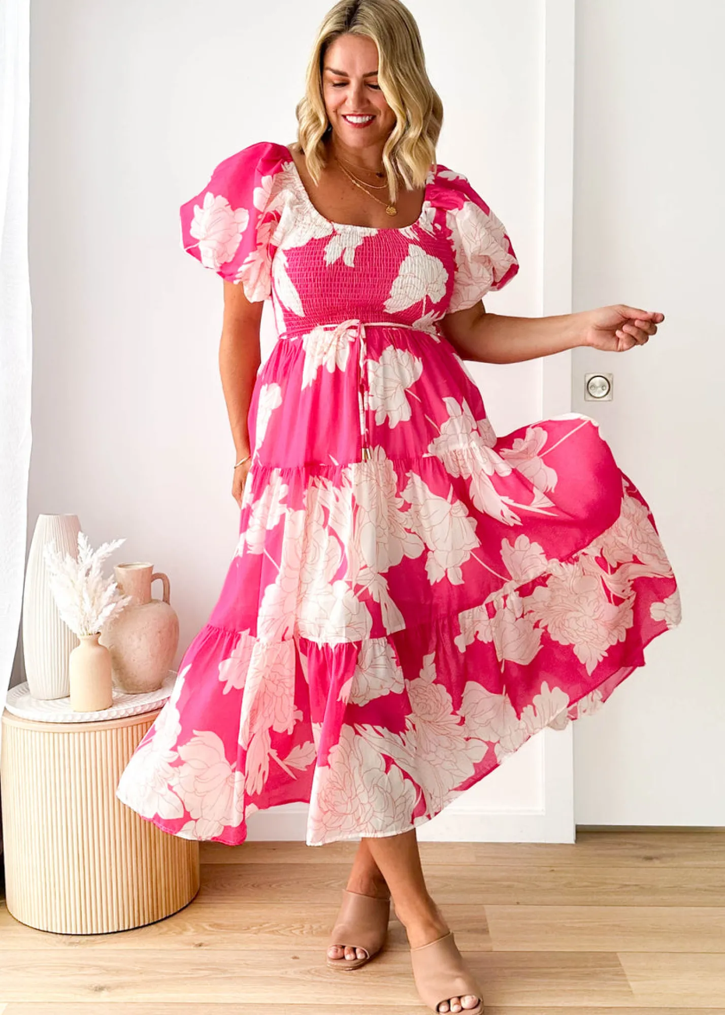 Women Gingham & Heels Maxi>Mariani Maxi Dress
