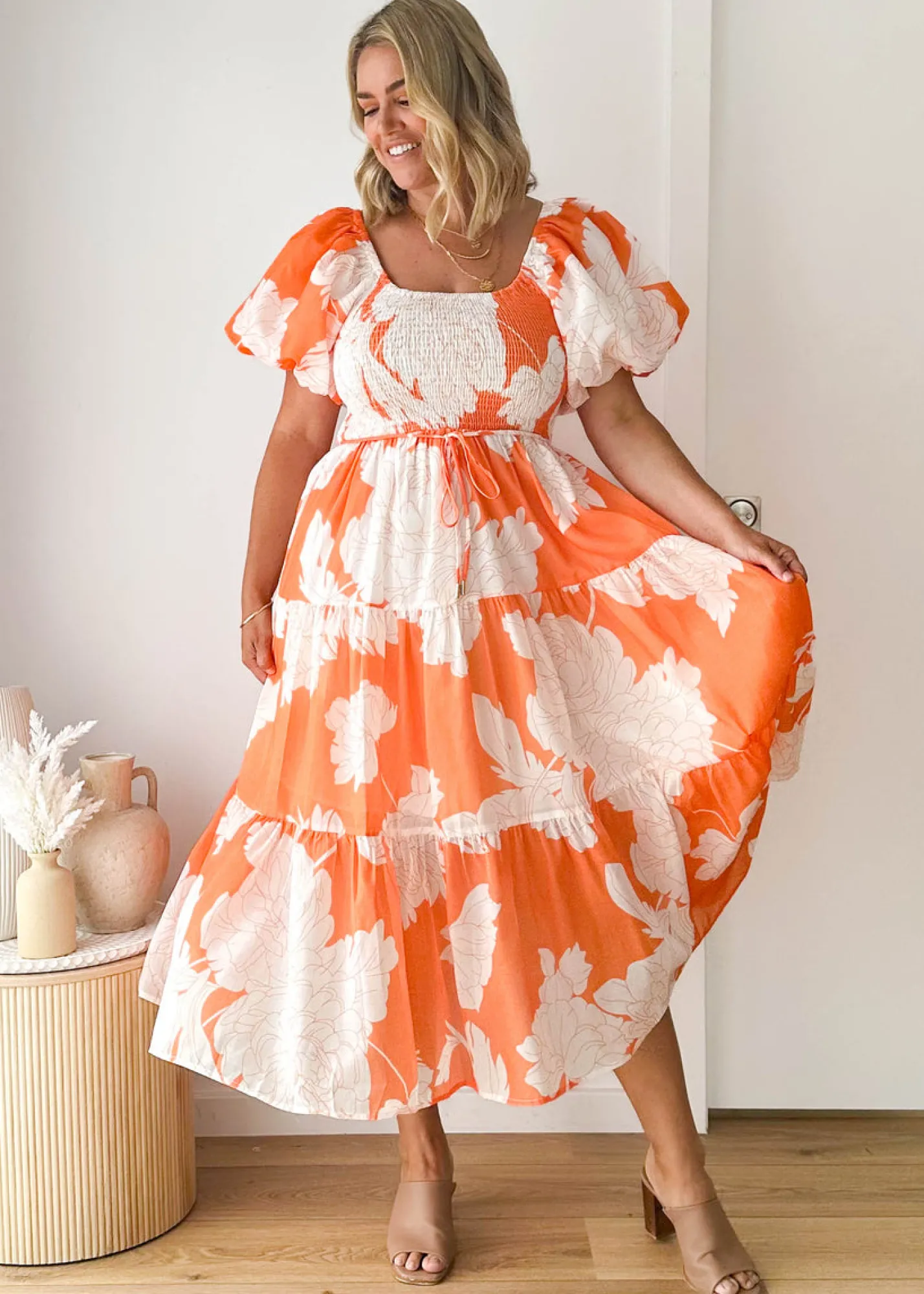 Women Gingham & Heels Maxi>Mariani Maxi Dress