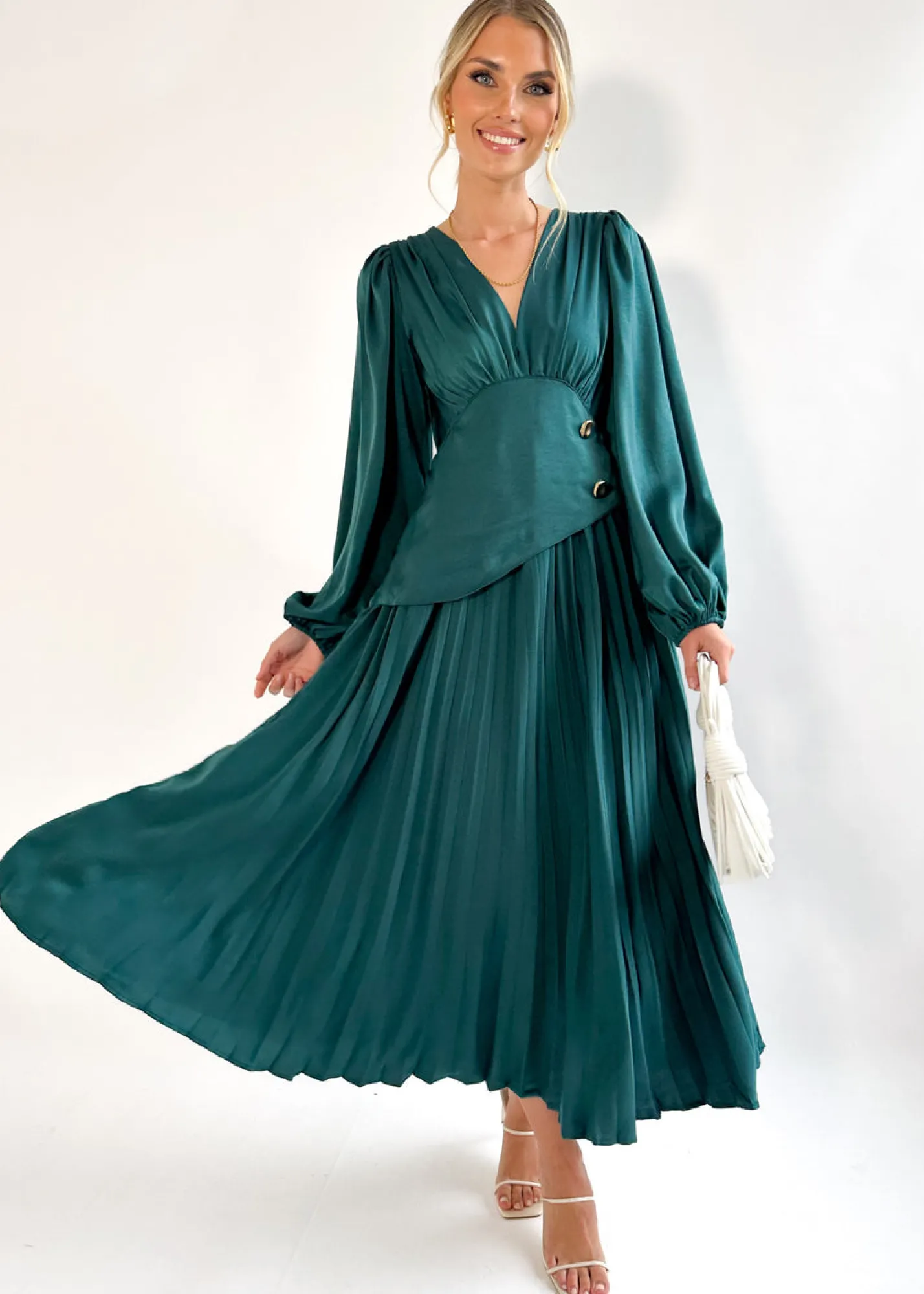 Women Gingham & Heels Maxi>Mariennie Maxi Dress
