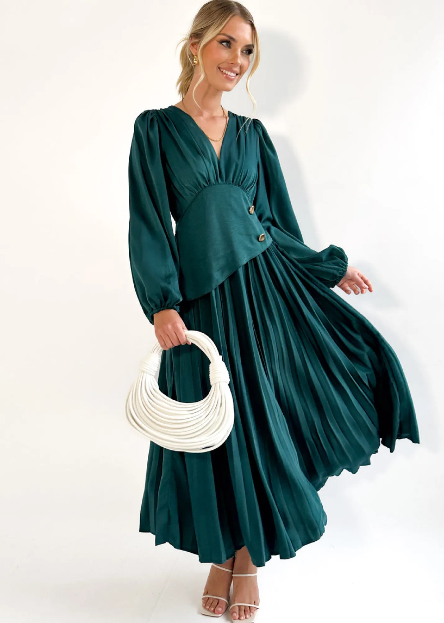 Women Gingham & Heels Maxi>Mariennie Maxi Dress