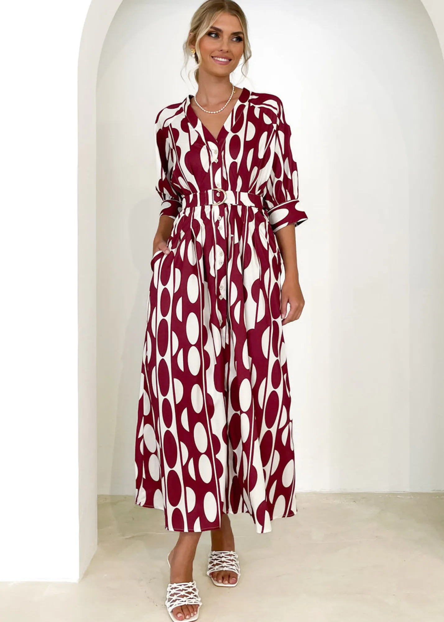 Women Gingham & Heels Maxi>Marnita Maxi Dress
