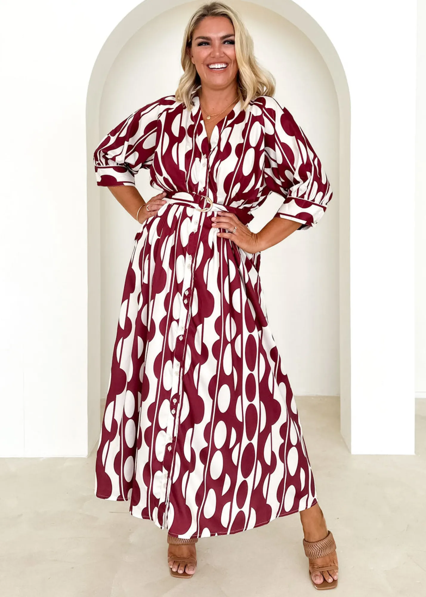 Women Gingham & Heels Maxi>Marnita Maxi Dress