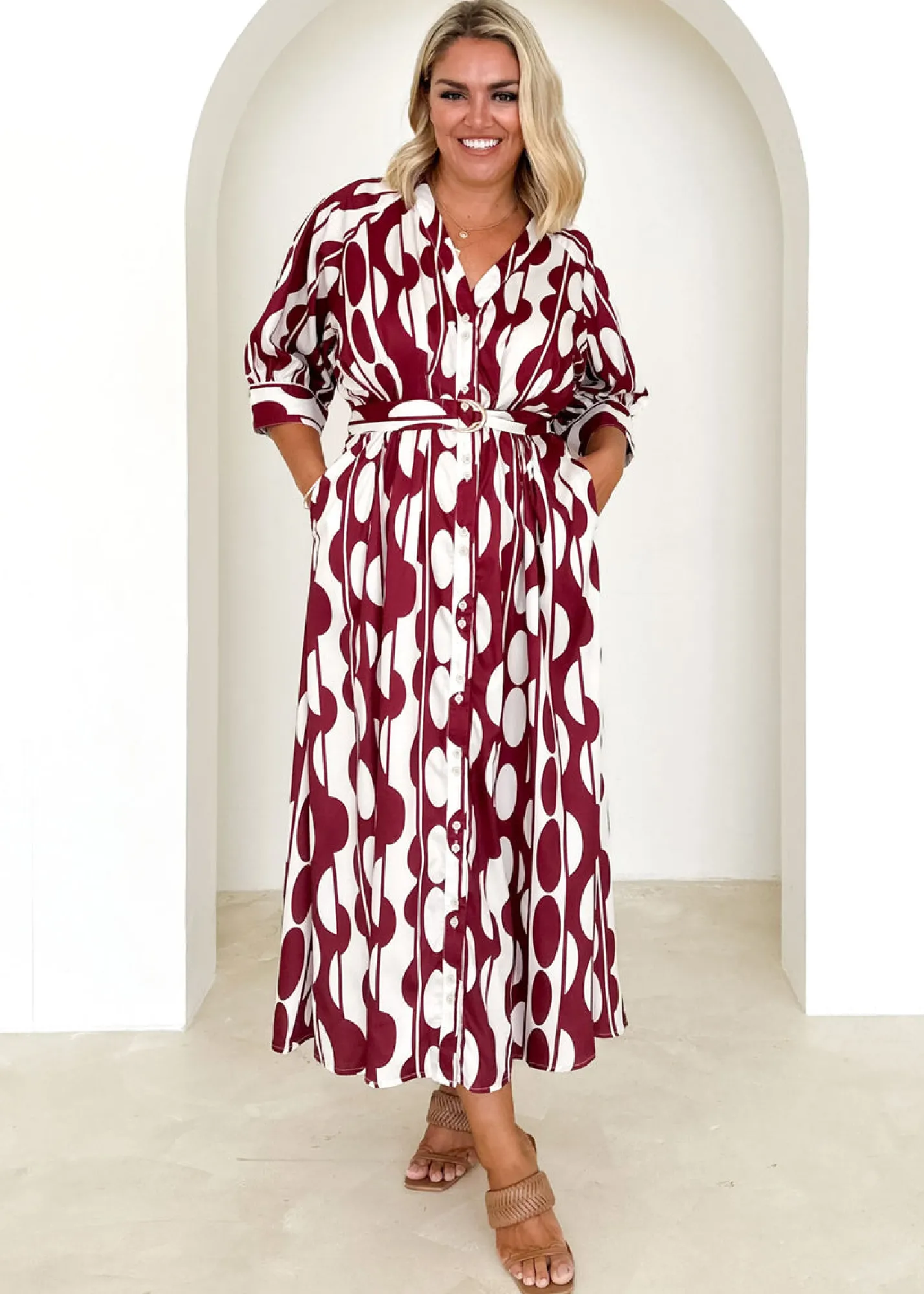 Women Gingham & Heels Maxi>Marnita Maxi Dress