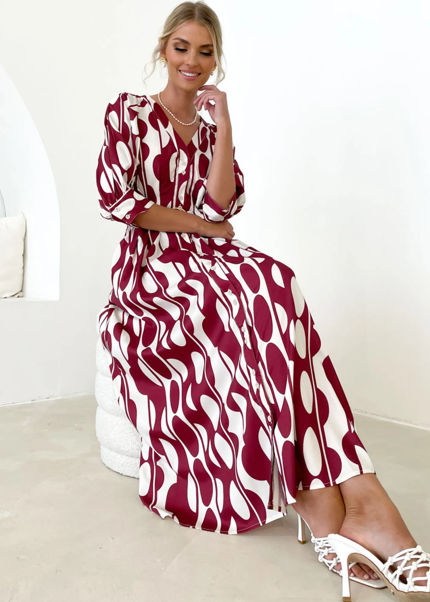 Women Gingham & Heels Maxi>Marnita Maxi Dress