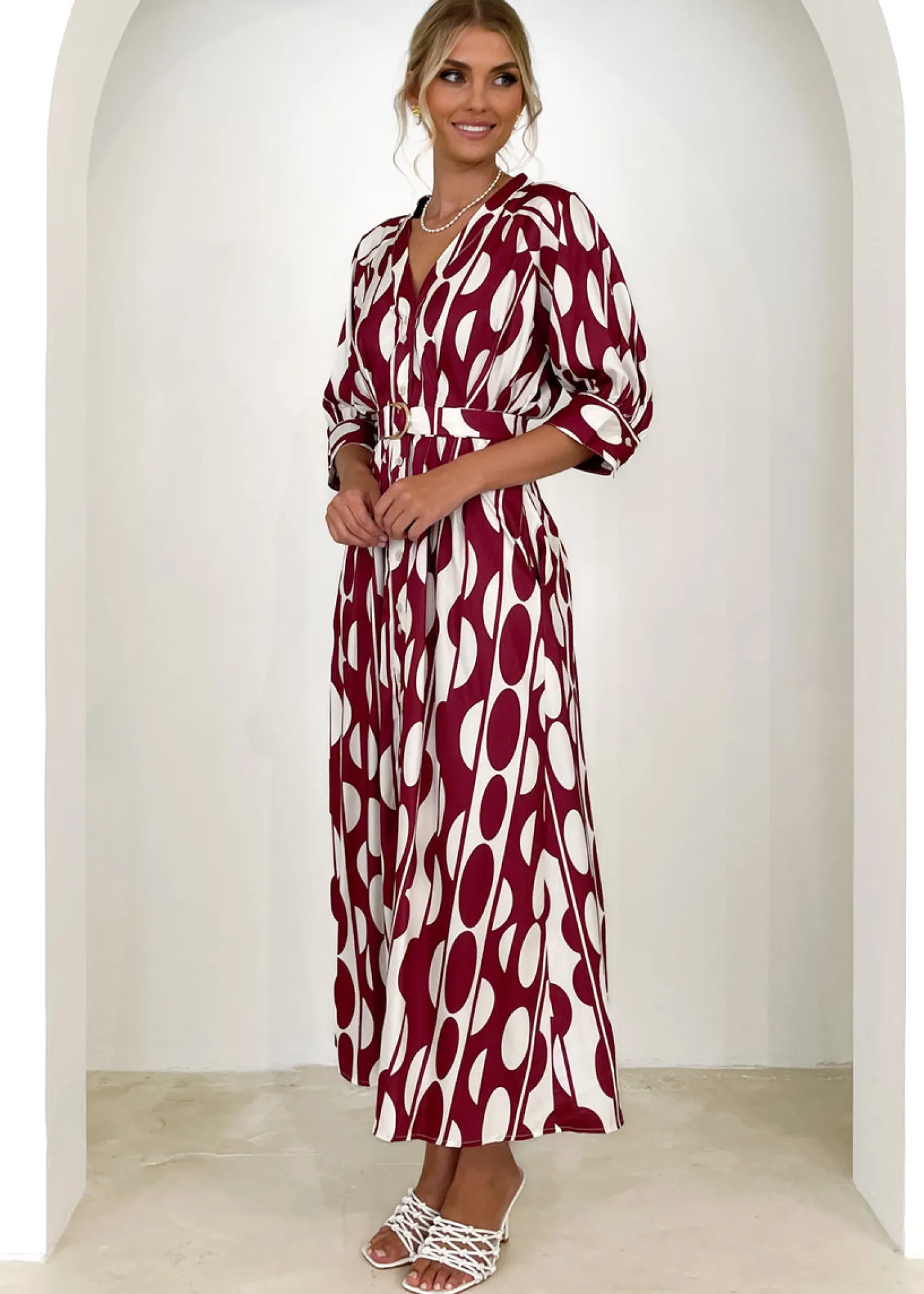 Women Gingham & Heels Maxi>Marnita Maxi Dress