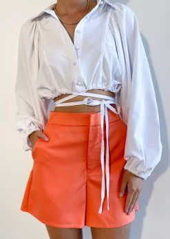 Women Gingham & Heels Blouses>Matildi Cropped Blouse