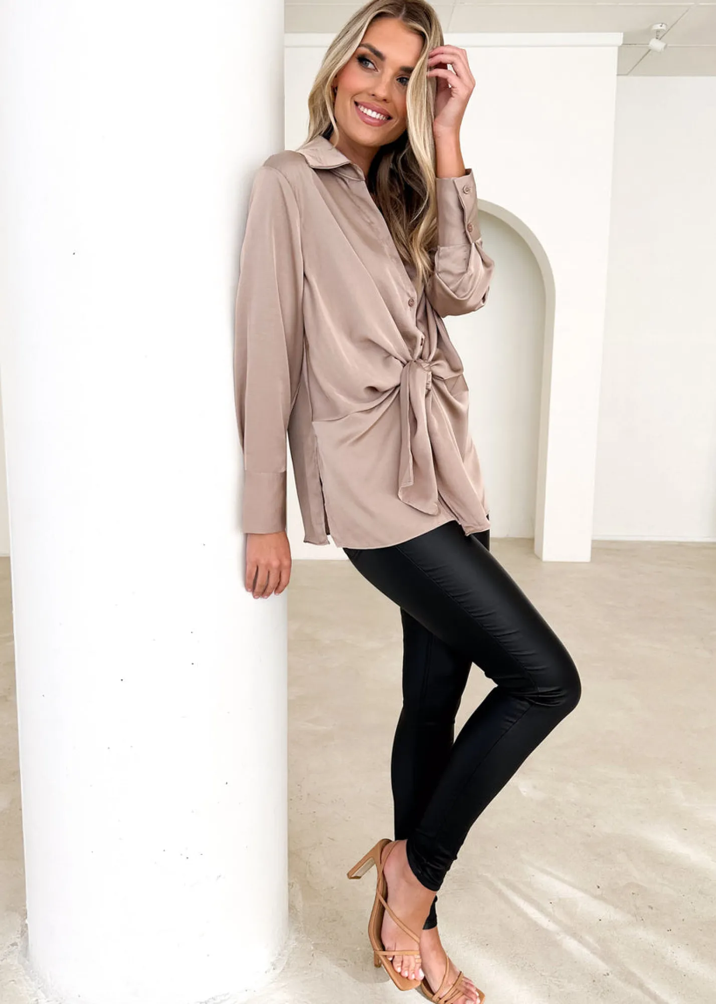 Women Gingham & Heels Blouses>Mehleka Blouse