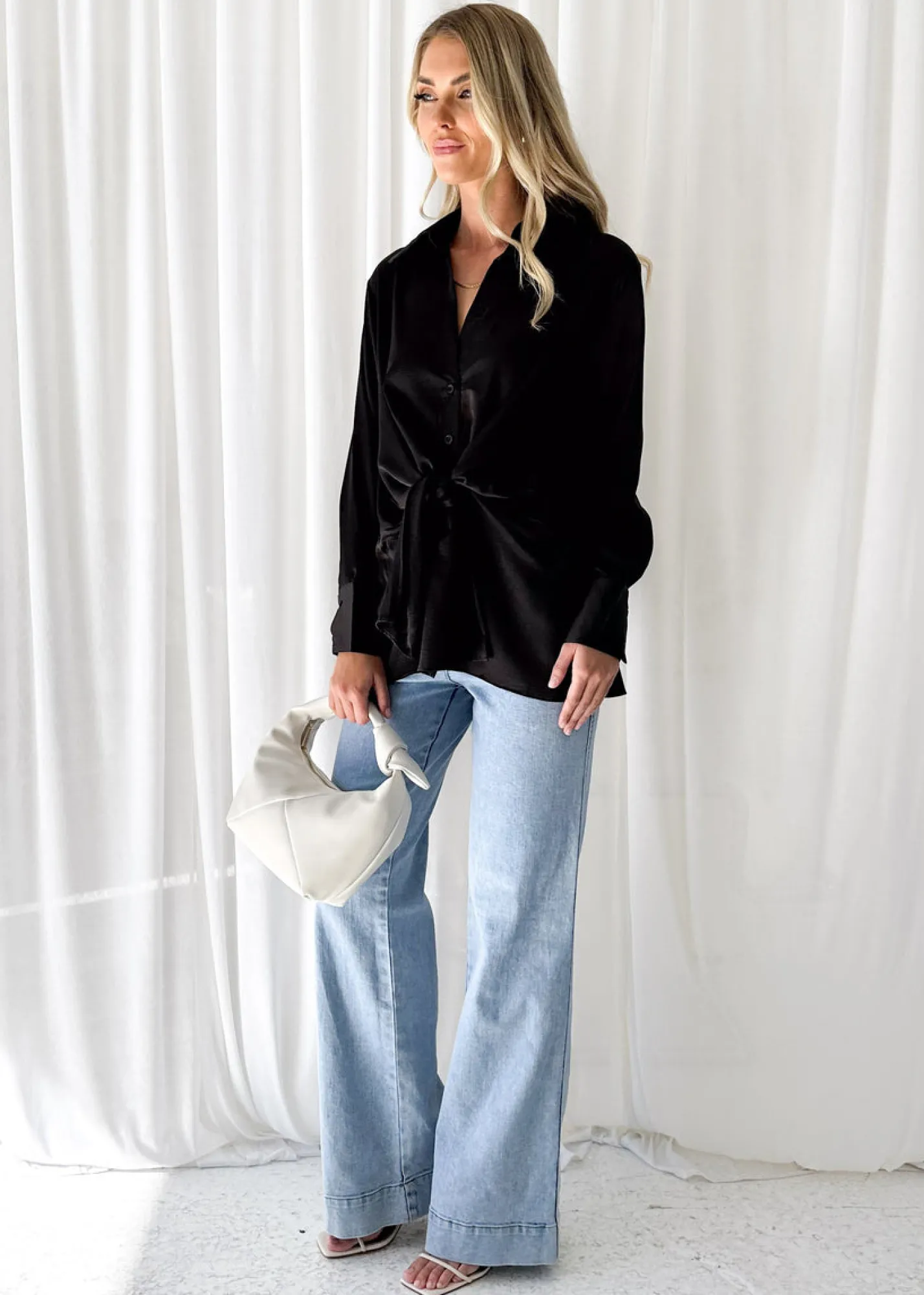 Women Gingham & Heels Blouses>Mehleka Blouse