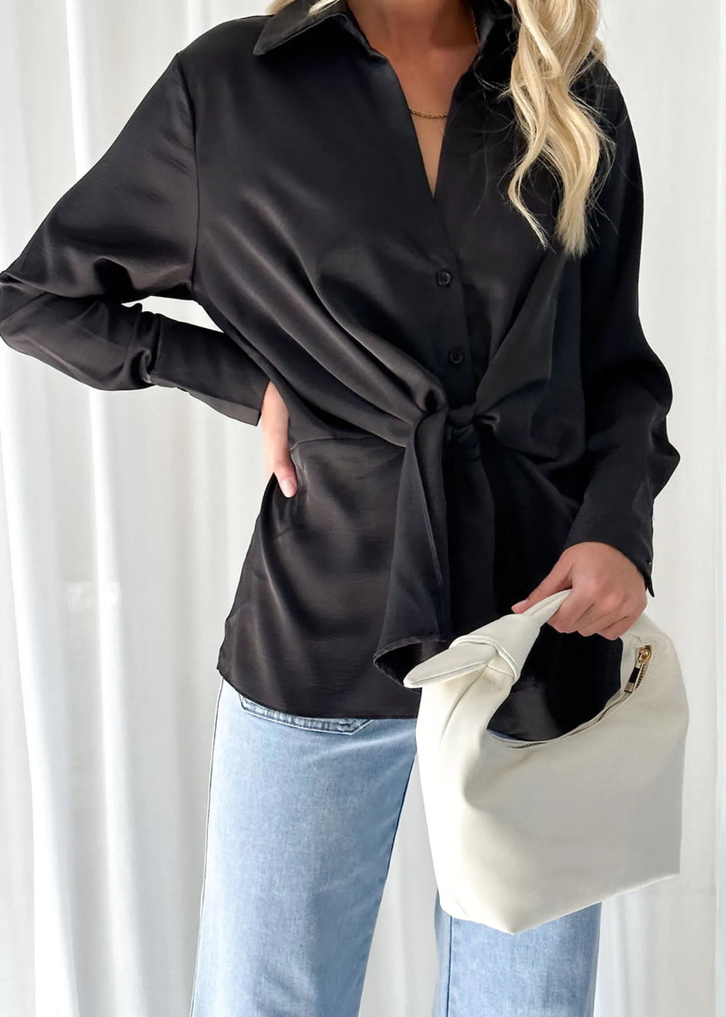 Women Gingham & Heels Blouses>Mehleka Blouse