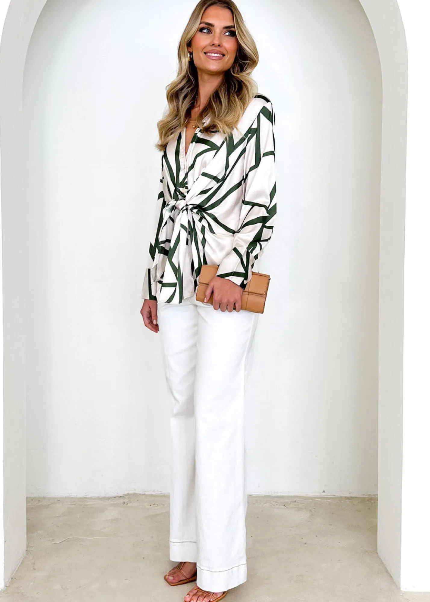 Women Gingham & Heels Blouses>Mehleka Blouse