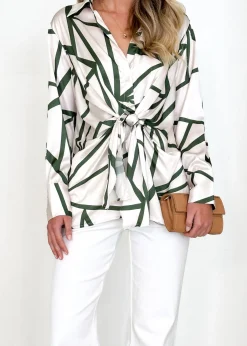 Women Gingham & Heels Blouses><noscript><img width=