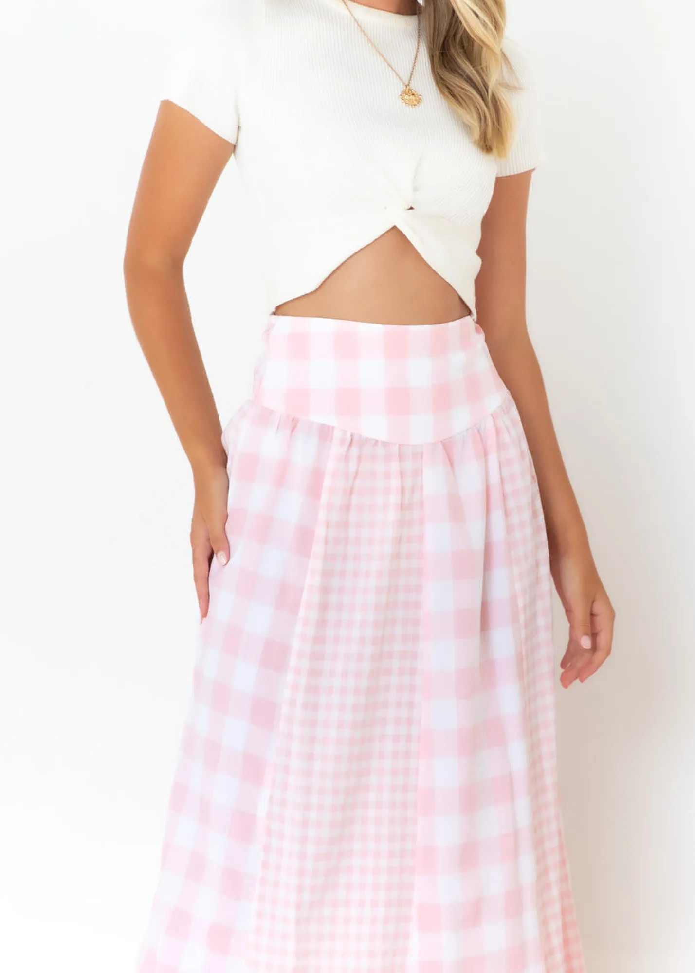 Women Gingham & Heels Shorts>Miki Shorts