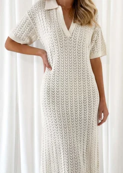 Women Gingham & Heels Knit Dresses><noscript><img width=