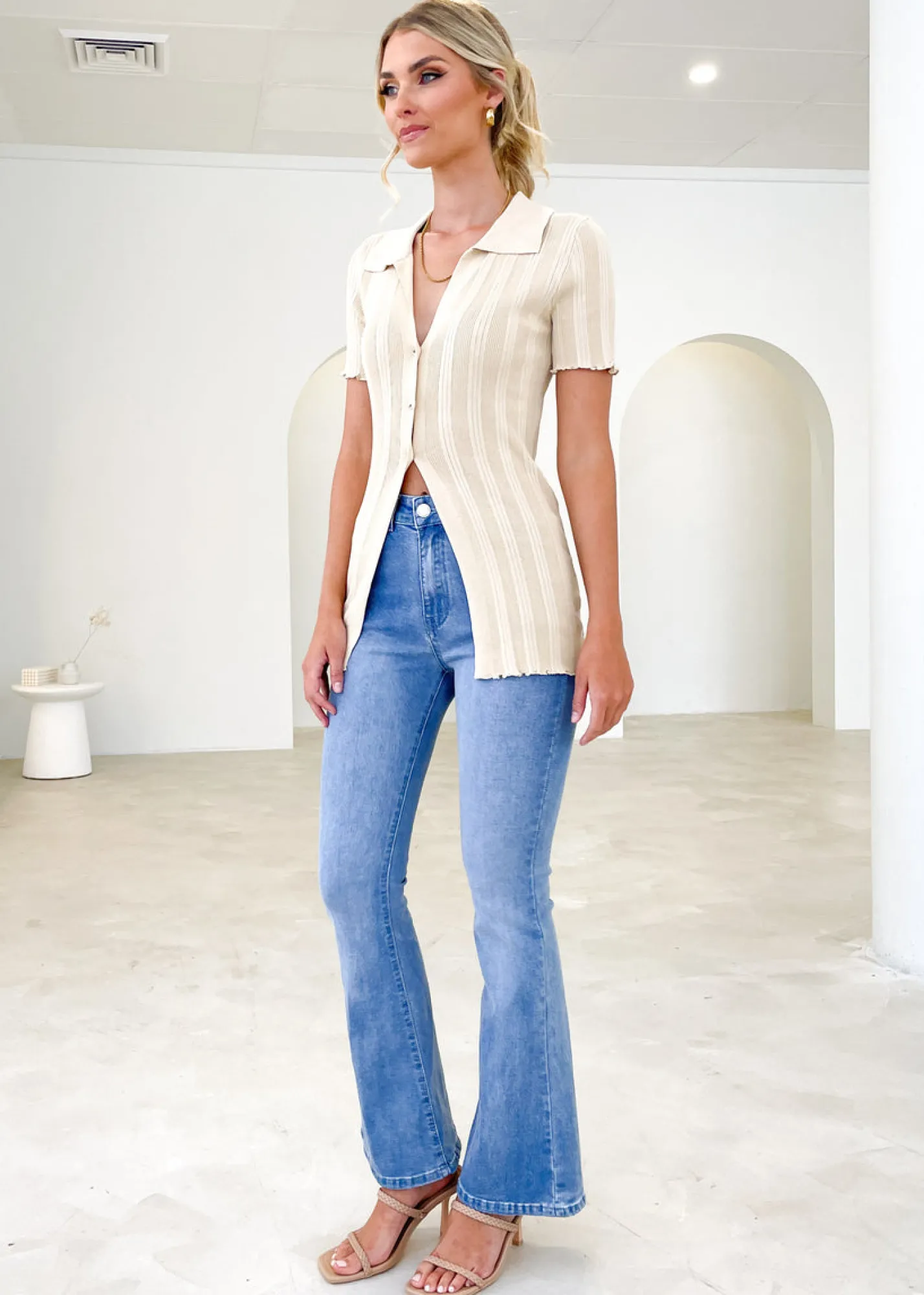 Women Gingham & Heels Knit Tops>Morrison Knit Top