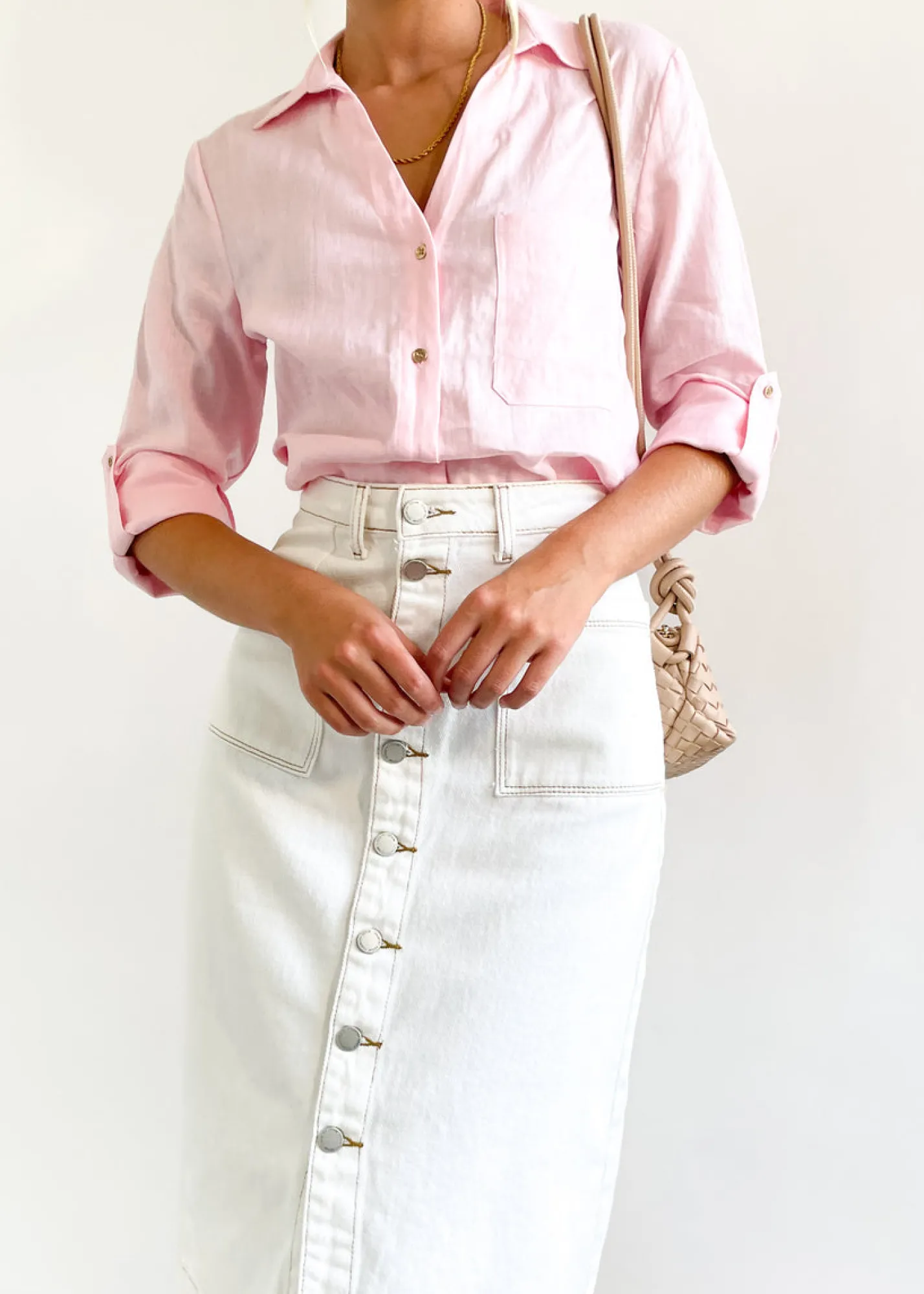 Women Gingham & Heels Shirts>Muscari Linen Shirt