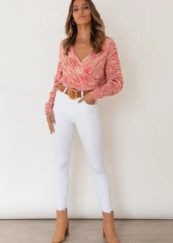 Women Gingham & Heels Knit Tops><noscript><img width=