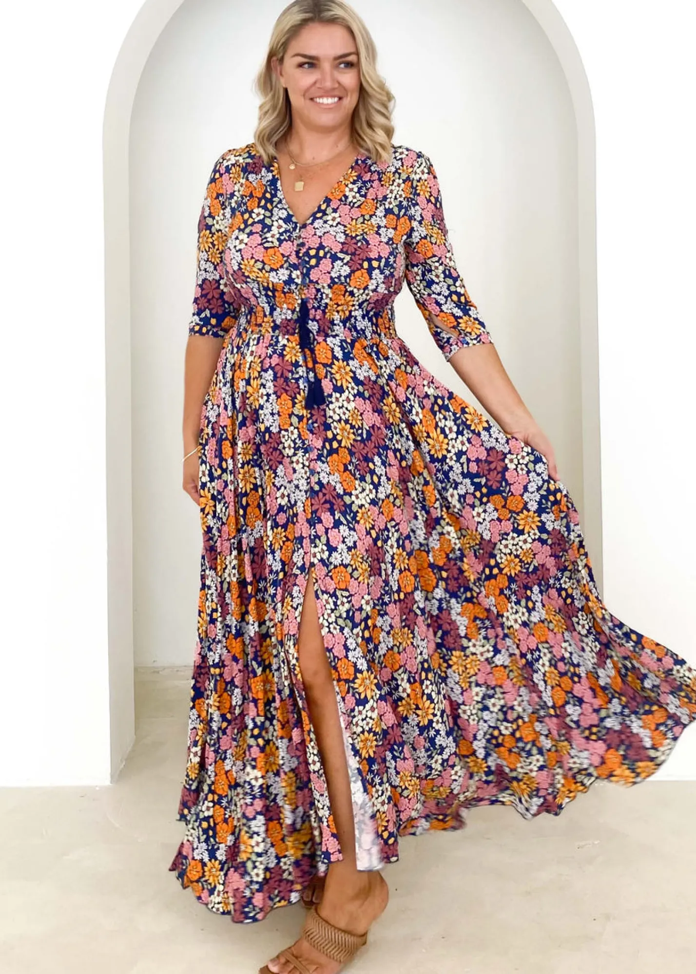 Women Gingham & Heels Maxi>New Romantics Maxi Dress