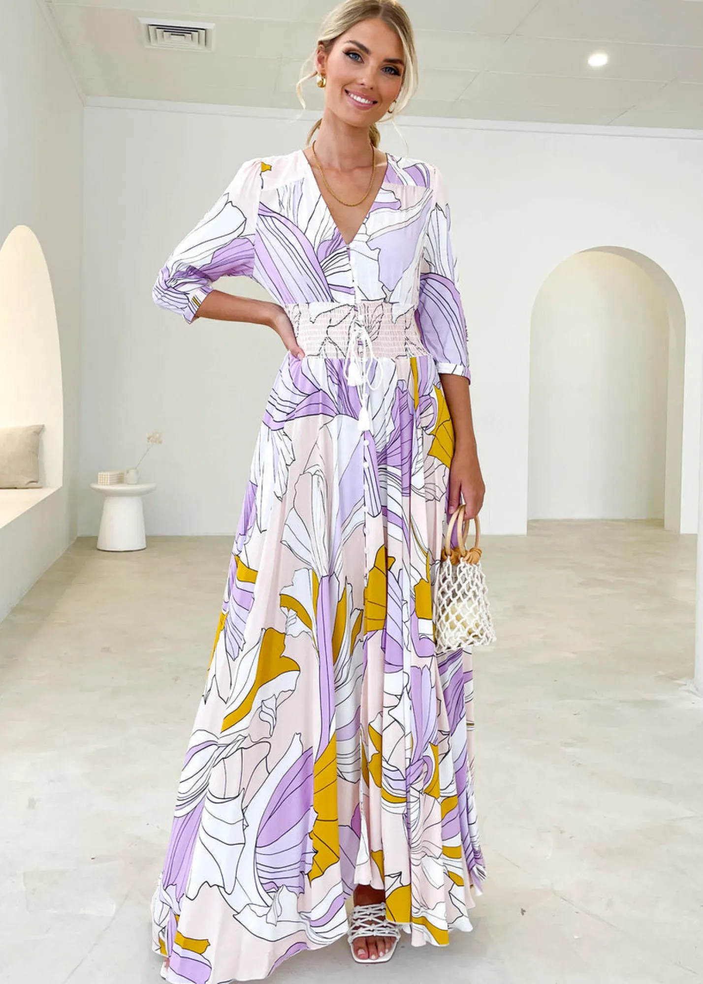 Women Gingham & Heels Maxi>New Romantics Maxi Dress