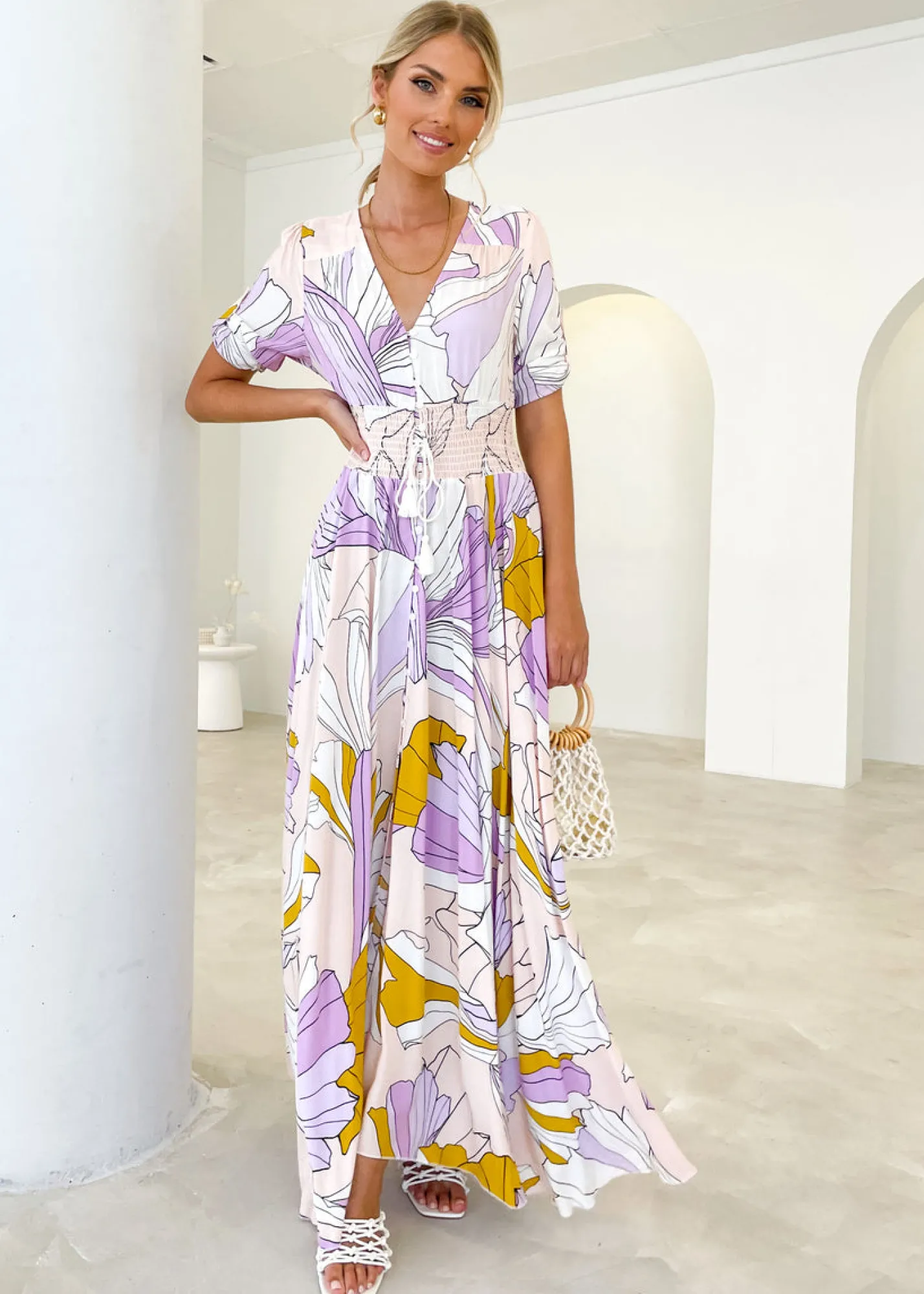 Women Gingham & Heels Maxi>New Romantics Maxi Dress