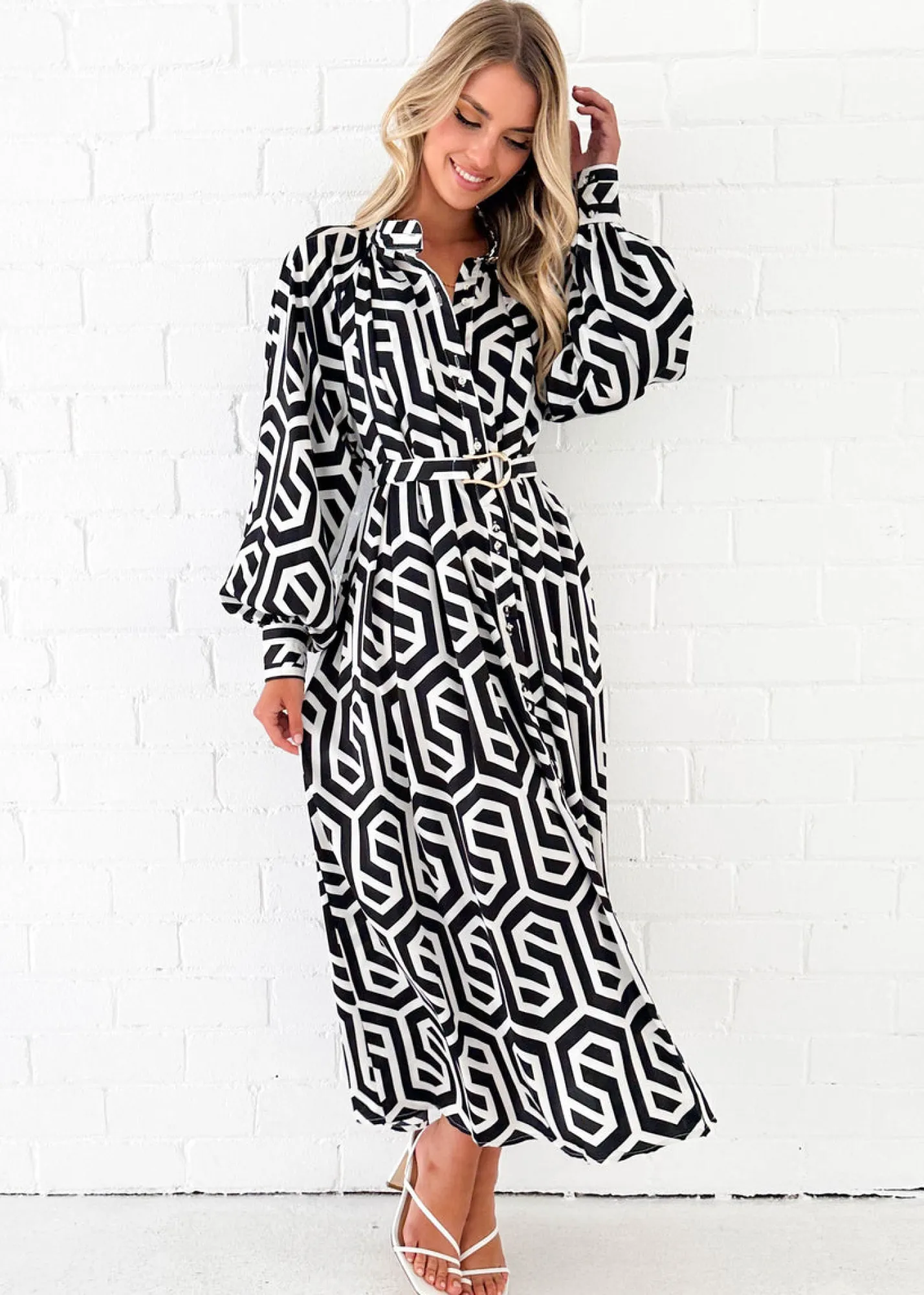 Women Gingham & Heels Midi>Nour Midi Dress