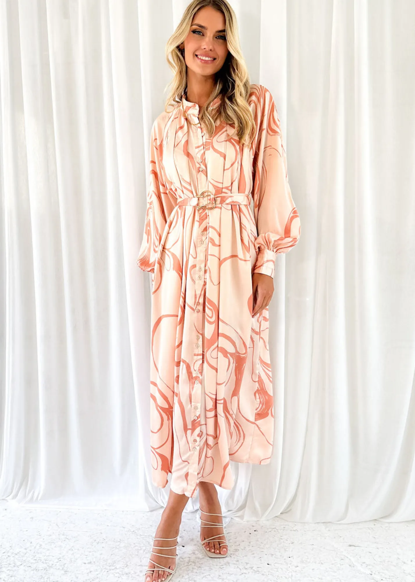 Women Gingham & Heels Midi>Nour Midi Dress