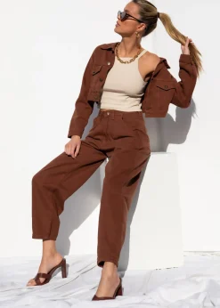 Women Gingham & Heels Jeans><noscript><img width=