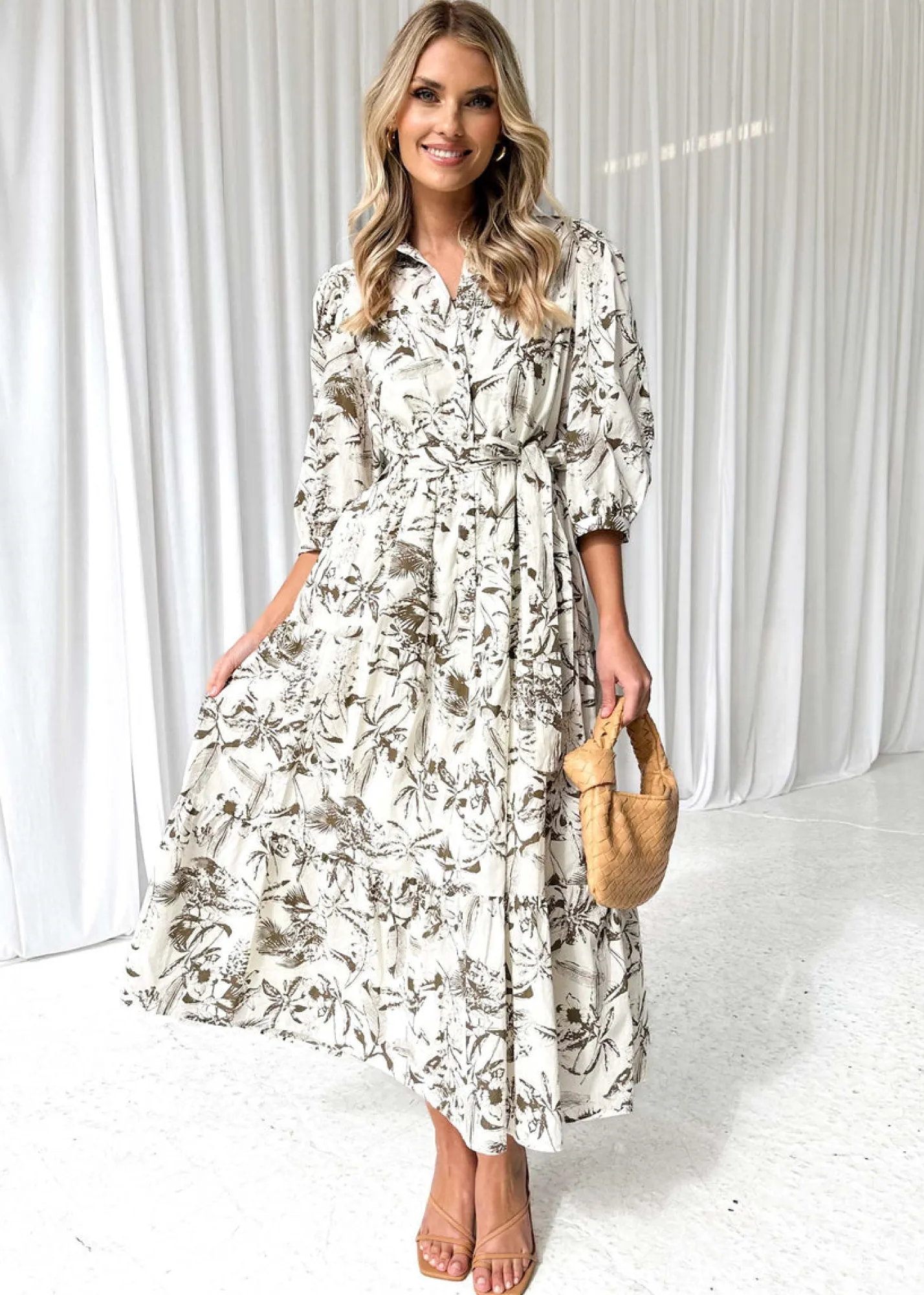 Women Gingham & Heels Midi>Ophela Midi Dress