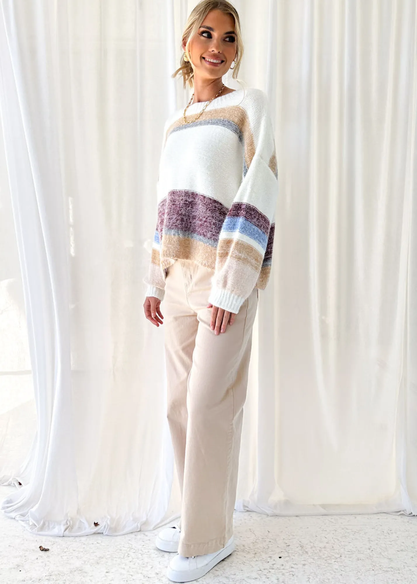 Women Gingham & Heels Sweaters>Oralia Sweater