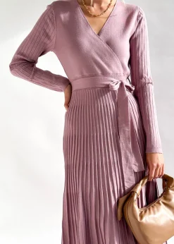 Women Gingham & Heels Knit Dresses><noscript><img width=