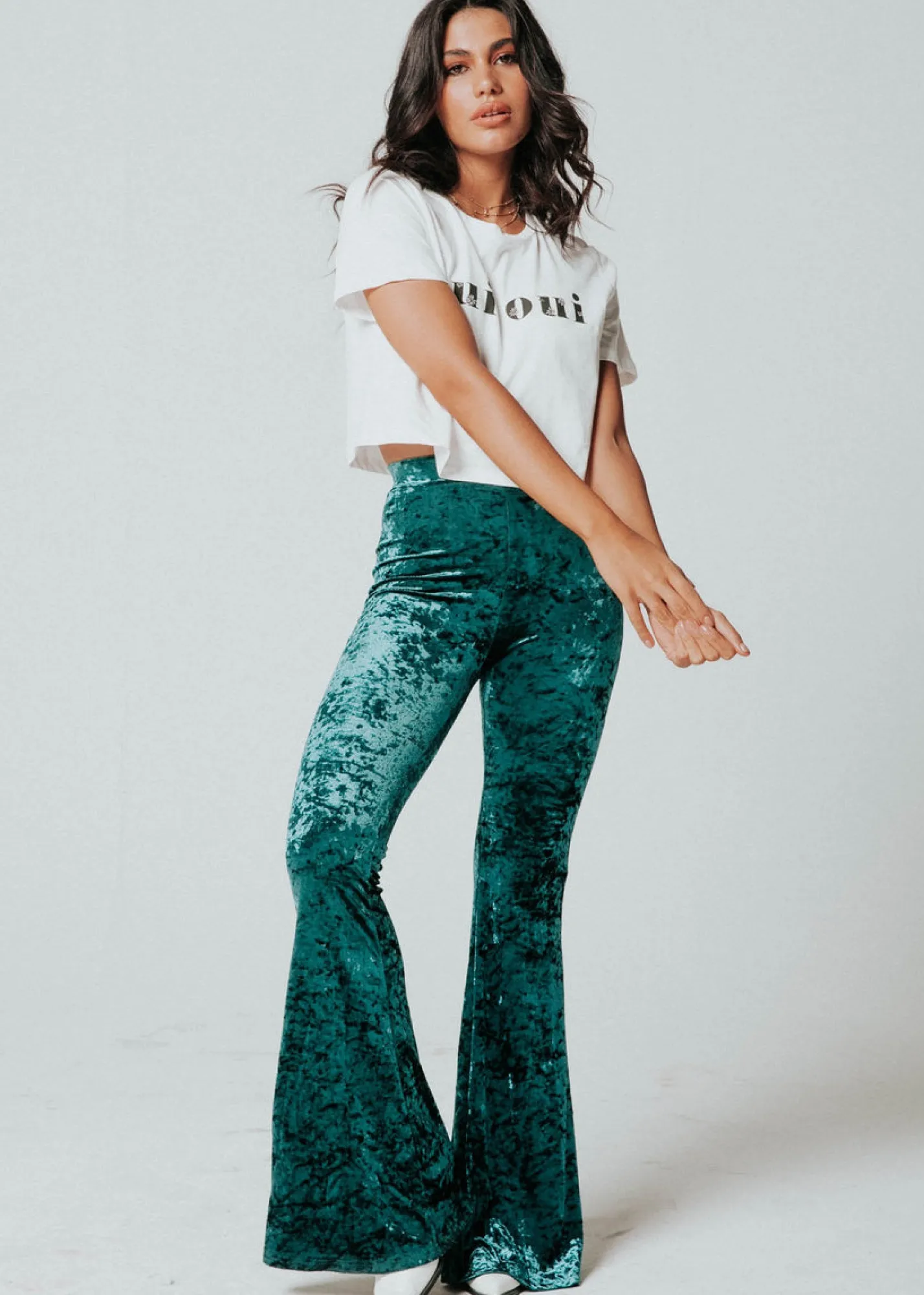 Women Gingham & Heels Basic Tops>Oui Oui Tee