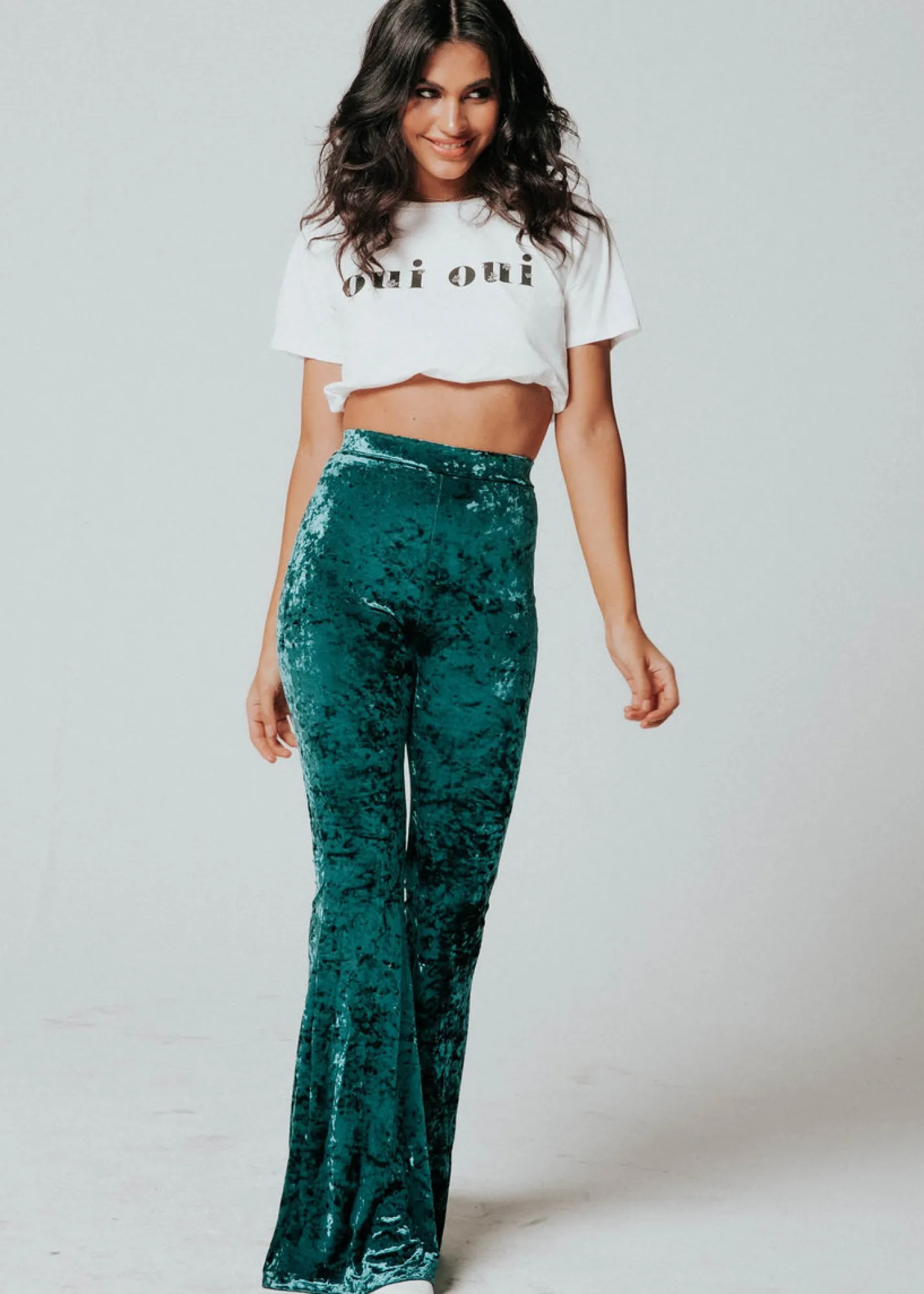 Women Gingham & Heels Basic Tops>Oui Oui Tee