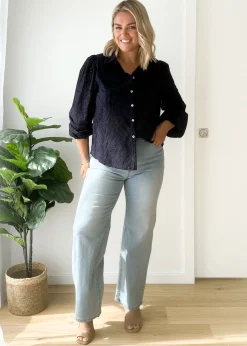 Women Gingham & Heels Blouses><noscript><img width=
