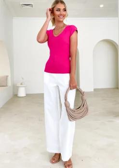 Women Gingham & Heels Knit Tops><noscript><img width=