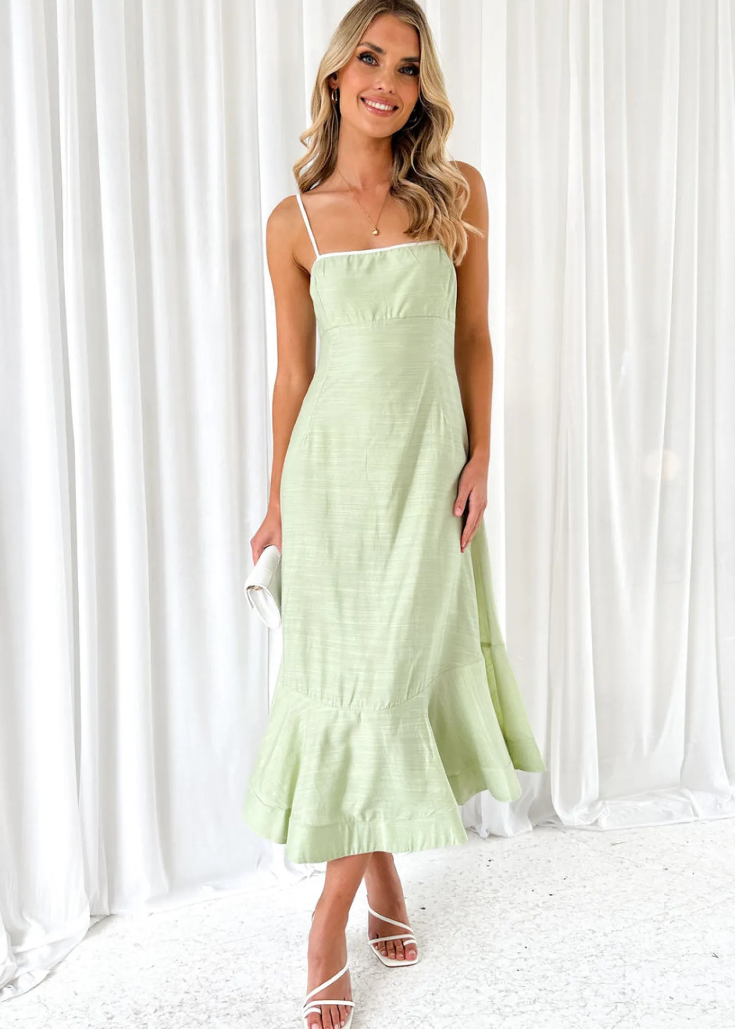 Women Gingham & Heels Midi>Patrice Midi Dress