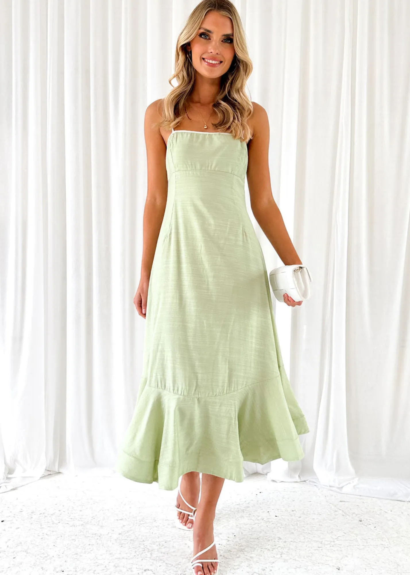 Women Gingham & Heels Midi>Patrice Midi Dress