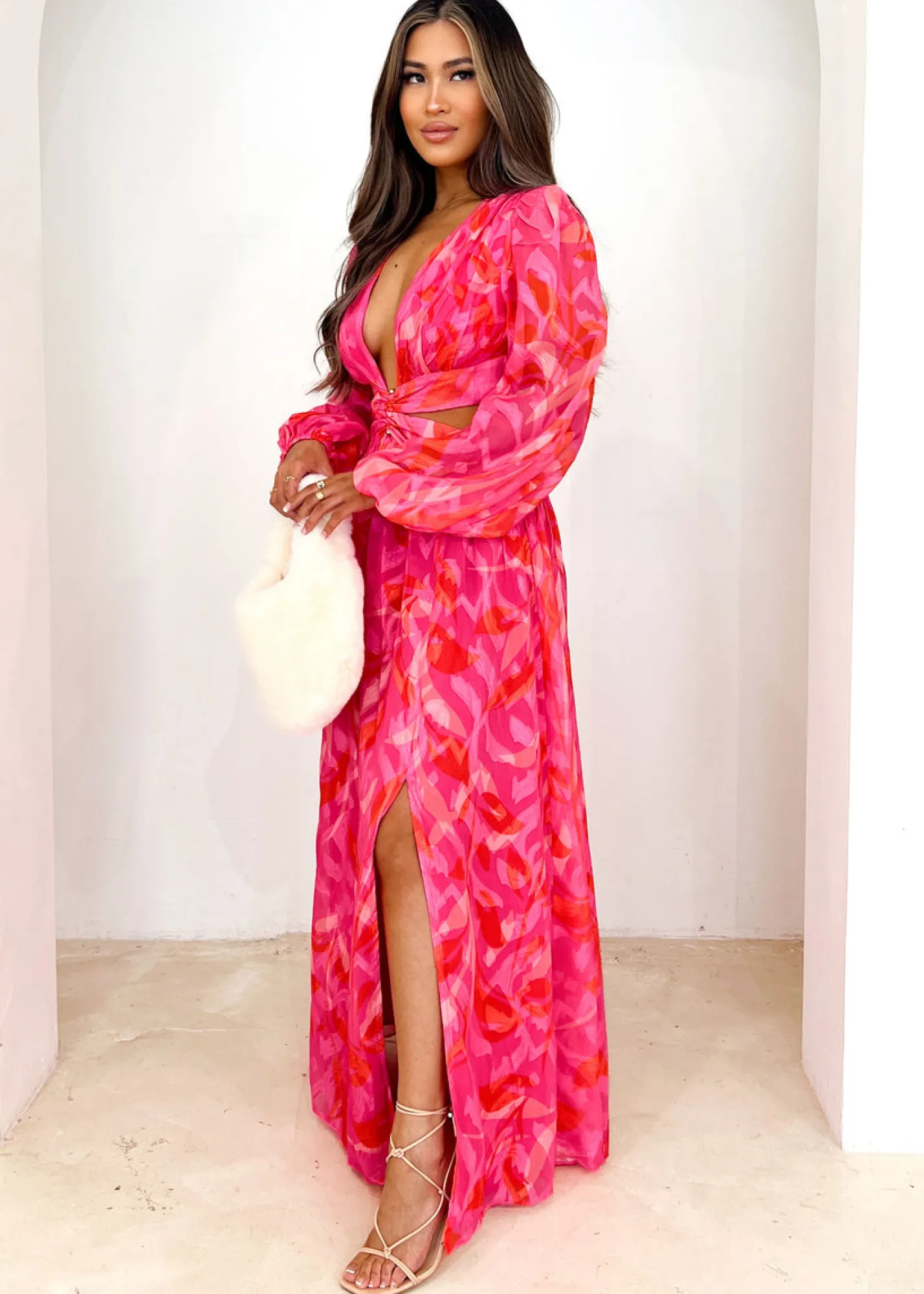 Women Gingham & Heels Maxi>Petria Maxi Dress