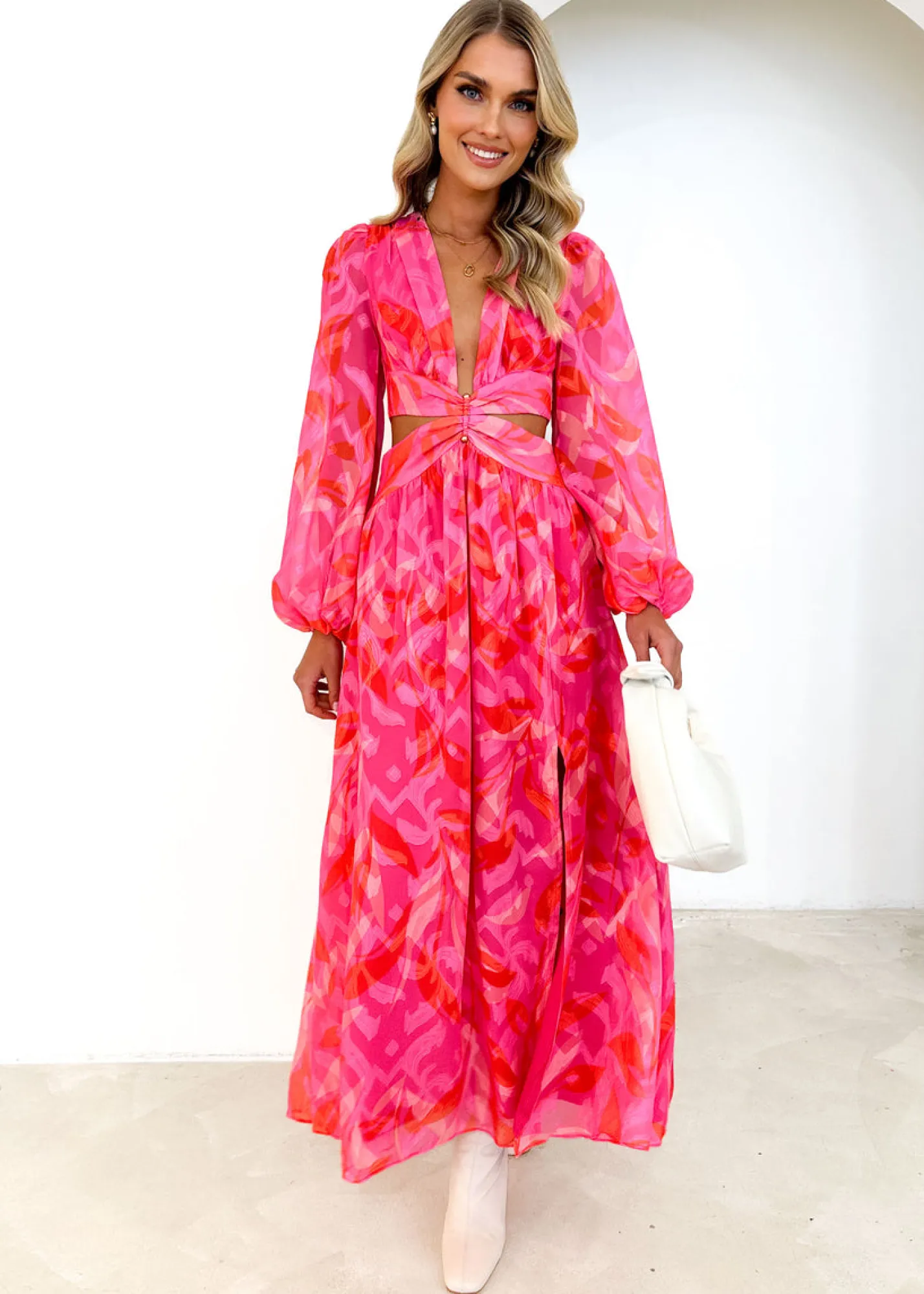 Women Gingham & Heels Maxi>Petria Maxi Dress