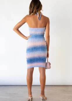 Women Gingham & Heels Knit Dresses><noscript><img width=